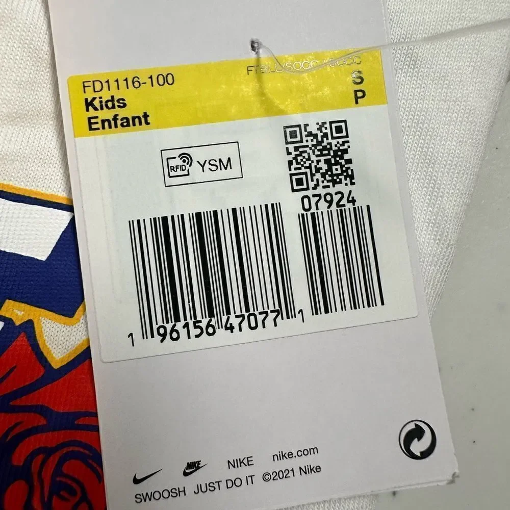 NWT Nike Calvin Klein Youth Girls White Gray Graphic Tee Shirt & Tank - Size M